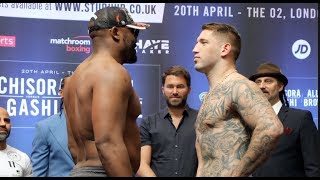 DEL BOY IS BACK! - DERECK CHISORA v SENAD GASHI - OFFICIAL WEIGH-IN FROM YORK HALL / CHISORA-GASHI