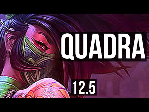 AKALI vs ZYRA (MID) | Quadra, Legendary, 7 solo kills, 19/3/8, 500+ games | EUW Master | 12.5