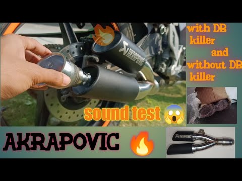 akrapovic dual hole exhaust sound test 🔥