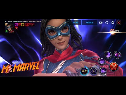 Ms Marvel (Kamala Khan) in Marvel Studios Ms Marvel suit skills preview | Marvel Future Fight