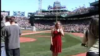 Laura DellaFera at Fenway Park