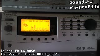 Video thumbnail for Roland ED SC-8850: The First USB Synth! - Sound Profile by Speedy DTM