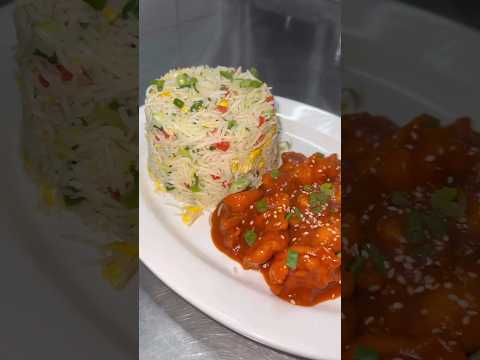 chicken Manchurian with fried rice #viral #shortsvideo #shortvideo #asia