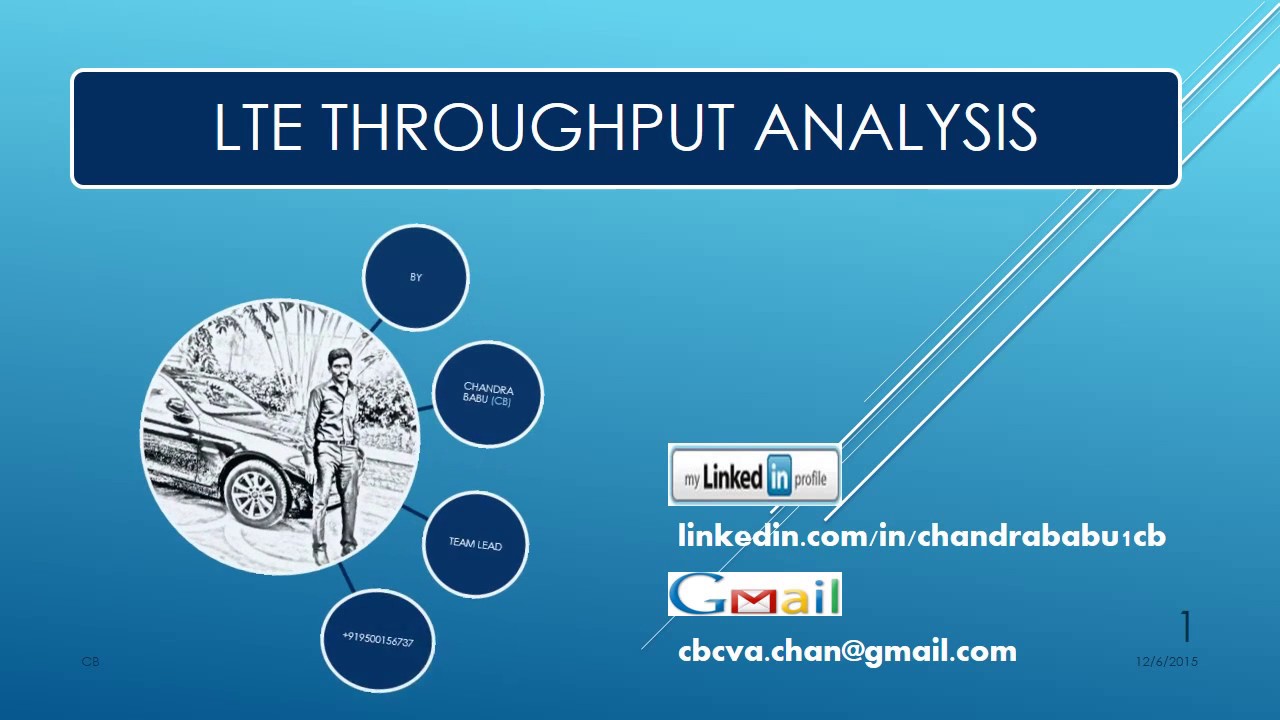 4G or LTE THROUGHPUT ANALYSIS BY CB