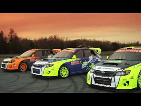 Subaru PUMA Rallycross Team Launch 2012 featuring Dave Mira (RIP) Bucky Lasek, Svere Isaccsen.