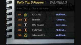 Warhead Top 5 standing