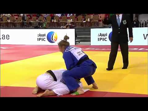 Judo Grand Slam Abu Dhabi 2014 Semifinal -57kg BLOT LAETITIA (FRA) vs. CAPRIORIU CORINA (ROU)