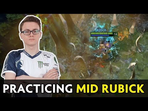 Miracle practicing mid Rubick — 50/50 win rate