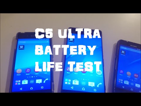 Sony Xperia C5 Ultra Battery Life Test vs Z3+ and Z3 Compact (Android Lollipop)
