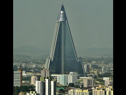 Ryugyong Hotel In Middle Of Pyongyang St