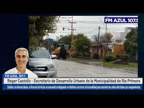 RÍO PRIMERO: TRABAJOS INTENSIVOS TRAS LAS LLUVIAS Y PEDIDO DE PRECAUCIÓN A LOS VECINOS