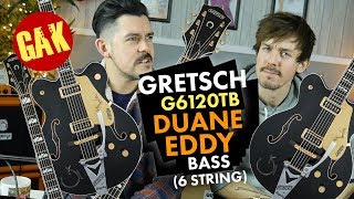 Video thumbnail for Gretsch G6120TB-DE Duane Eddy Bass, 6 String by GAK