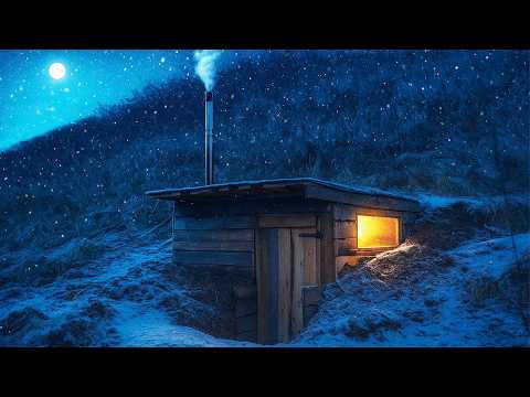 BUILDING MY BEST DUGOUT EVER FROM START TO FINISH. ALONE IN THE WILD. A HARSH WINTER IS COMING!