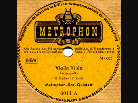 Metrophon - Bar - Quintet - Violin Viola - Berlin-East, December 1948