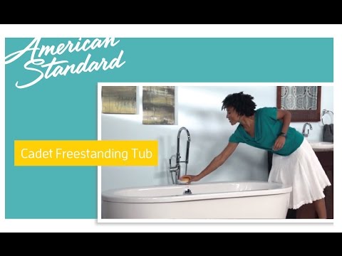 Cadet® 66 x 32-Inch Freestanding Bathtub With Polished Chrome Finish Filler and Drain Kit // ARCTIC // YouTube Video