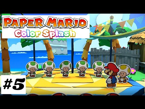 BLOO BAY BEACH - Paper Mario: Color Splash Part 5