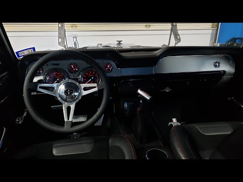 TMI Pony Sport R Interior + console with custom SpeedHut Gauges - 1967 Ford Mustang Restomod