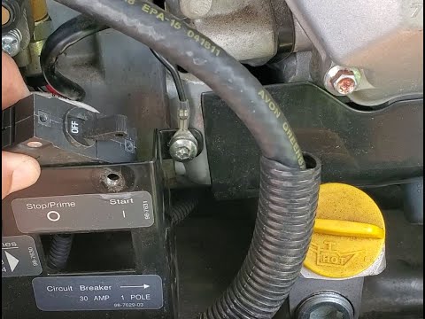 Onan QG 4000 Generator Circuit Breaker Installation