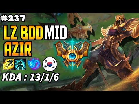 LZ BDD AZIR vs ORIANNA MID - KOREA CHALLENGER SEASON 8