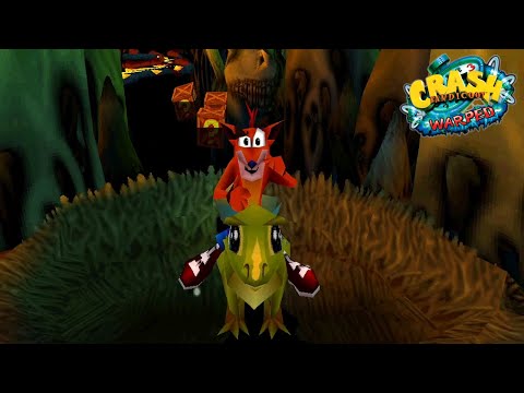 CRASH BANDICOOT 3 WARPED - How to complete DINO MIGHT! Level and get the PURPLE CRYSTAL