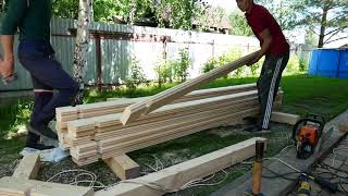 4 Saatte Ahşap Bahçe Evi Köy Evi Yapımı