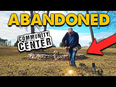 MASSIVE 123-YEAR-OLD Silver Coin Left Him Shaking!!! Metal Detecting ABANDONED Community Center!