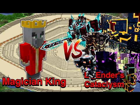 Minecraft |Mobs Battle| Your Requests| Magician King VS L_Ender 's Cataclysm