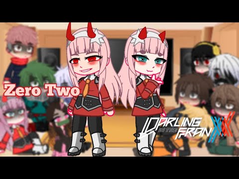 Anime Characters React | Zero Two/ Darling In The Franxx | ~Lazy chibi