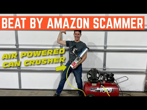 I Got SCAMMED Buying This Air Powered Can Crusher On AMAZON