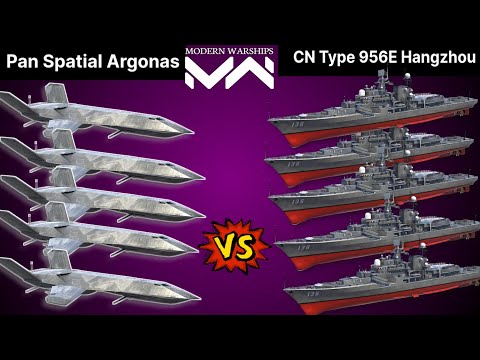 Modern Warships Pan Spatial Argonas Vs CN Type 956e Hangzhou. 5vs5