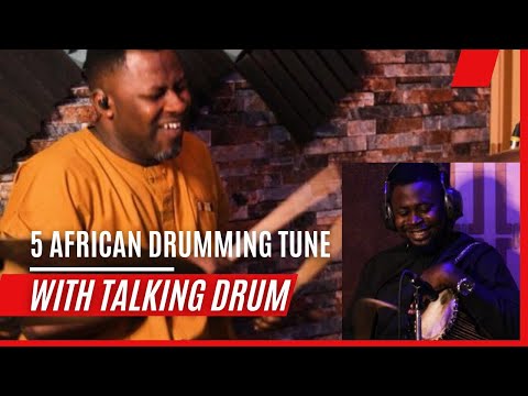 AFRICAN DRUMMING TUNE WITH TALKING DRUMMER / SHABA SEGUN /IYÀNÚ APALA
