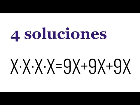 ECUACIÓN DE CUARTO GRADO. Hallar las 4 soluciones. Álgebra Básica.