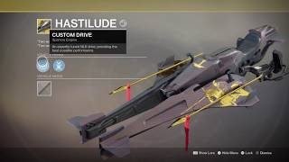 Destiny 2- Hastilude New Exotic Sparrow