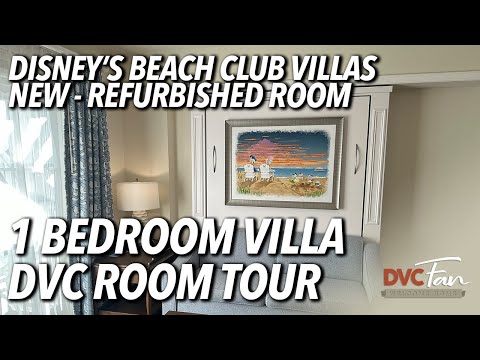 Tour a Refurbished 1-Bedroom Deluxe DVC Villa at Disney's Beach Club!