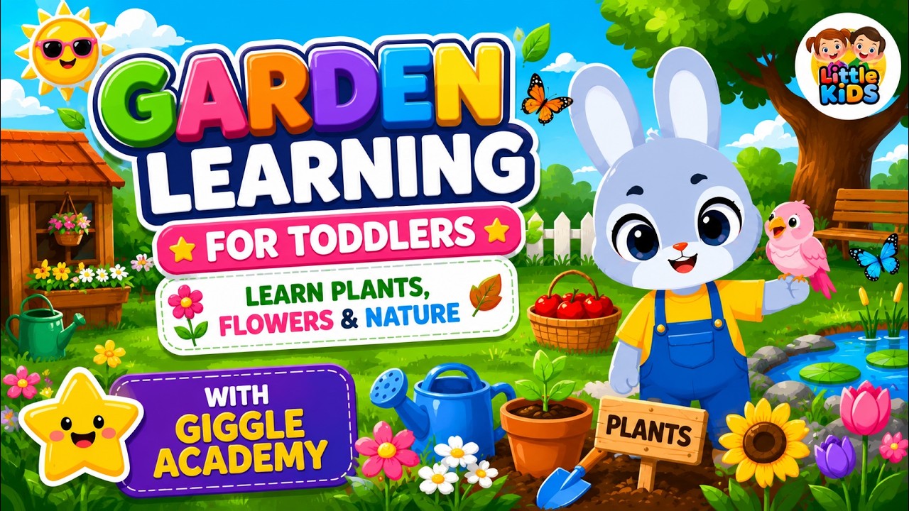 Garden Learning for Toddlers | Learn Plants, Flowers & Nature With Giggle Academy