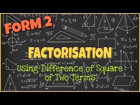 Factorise using Difference of square of two terms