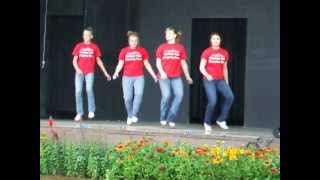 Sarah, Miranda, Marissah and Tashah - State Fair Clogging (2010)