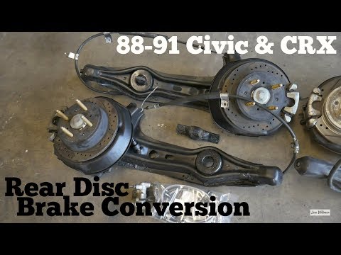 How to Rear Disc Brake Conversion (88-91 Honda Civic CRX EF)