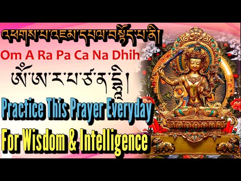 ☸️Practice This Prayer Everyday For Wisdom & Intelligence (འཇམ་དཔལ་བསྟོད་པ)Praise of Noble Manjushri