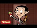 It S Painting TIME For Mr Bean Mr Bean Animated Funny Clips Cartoons For Kids