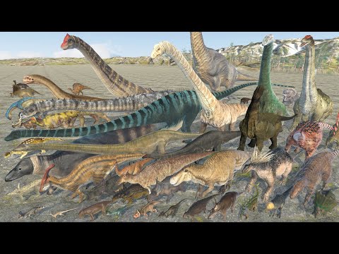 Herbivore Dinosaur Size Comparison | 3D Animation | Realistic World Data