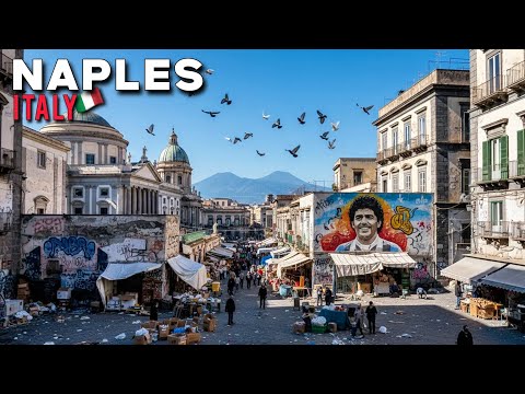 Naples Italy | City Walking Tour 4K