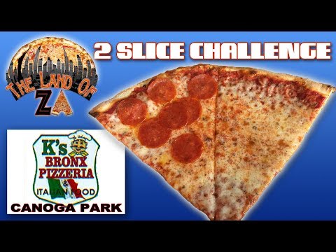 K's Bronx Pizzeria (Canoga Park, CA) - 2 SLICE CHALLENGE NY Pizza Review