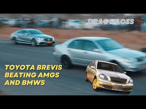 Thumbnail for A Well Tuned Toyota Brevis Gives Supercars A Hard Time On The Track by Toyota Brevis