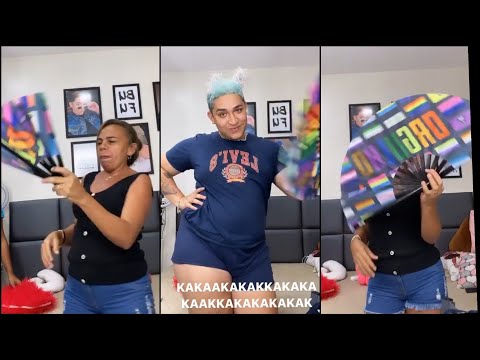 DESAFIO DO LEQUE VALENDO 100 REAIS - Stories Yarley Ara e Titia Rayon