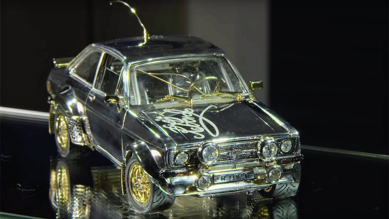 Tiny Classic Ford Escort Made of Gold, Diamonds and Silver Expected to Fetch a Fortune at Auction