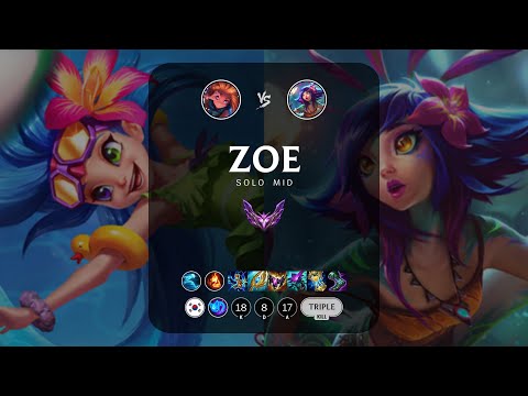 Zoe Mid vs Neeko - KR Master Patch 14.8