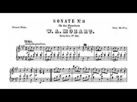 Mozart: Piano Sonata No. 11 in A major, K.331 [Uchida]