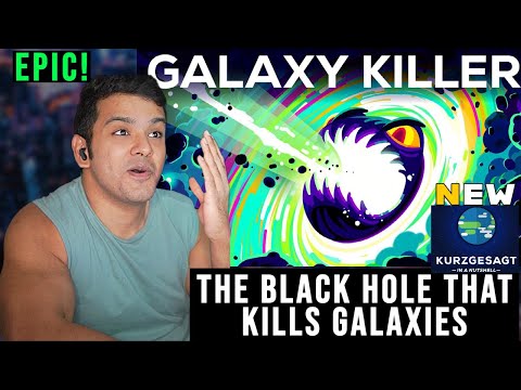 The Black Hole That Kills Galaxies (Kurzgesagt) CG Reaction