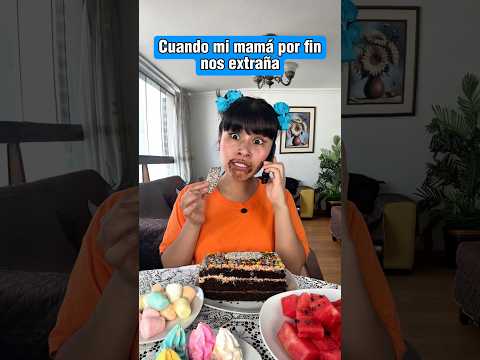 Cuando mi mamá por fin nos extraña 🤭💕 #shorts #humor #tiktokvideo #comedia #funny #fyp